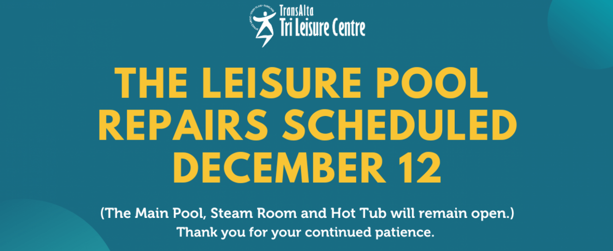 TLC Leisure Pool Repairs Scheduled