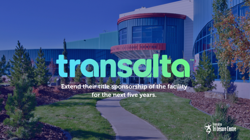 TransAlta TriLeisure Centre TransAlta Sponsorship announcement.