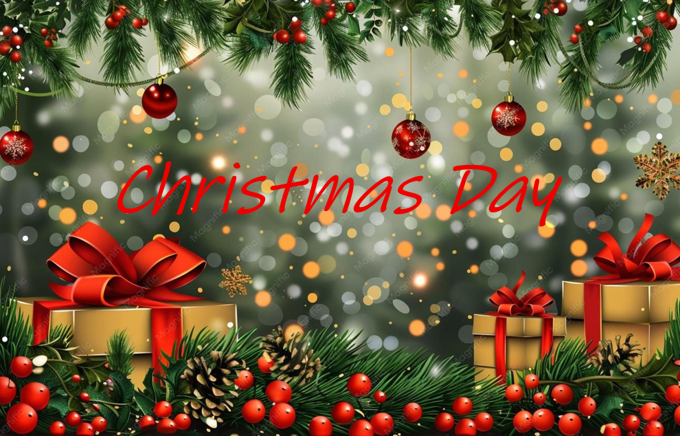 CLOSED for Christmas Day